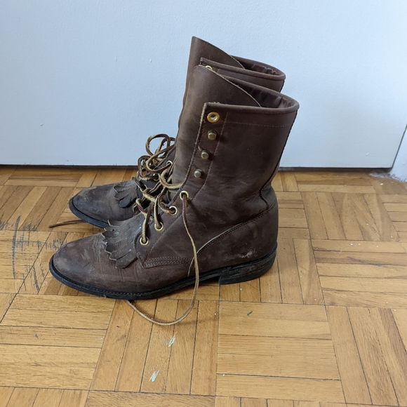 Leather Roper Shoes - Picture 2 of 3